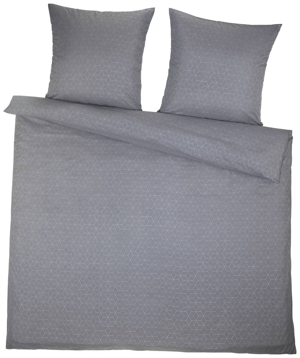 Microfaser Bettwäsche grau 100% Polyester B/L: ca. 200x200 cm | grau | 200,00/200,00 cm