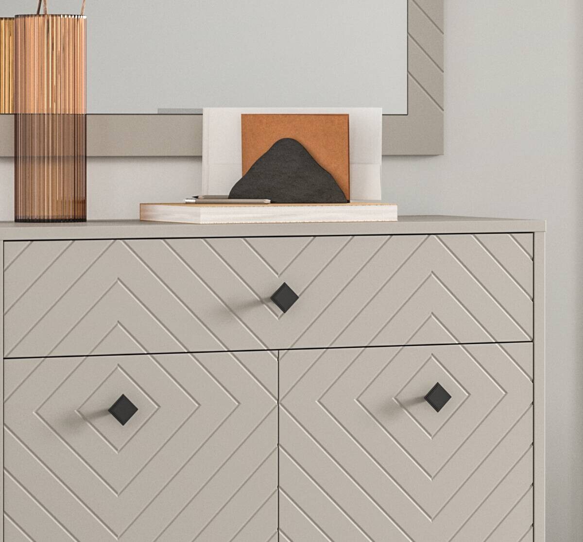 Garderobenschrank NOTES sandbeige sandbeige matt B/H/T: ca. 80x190x35 cm