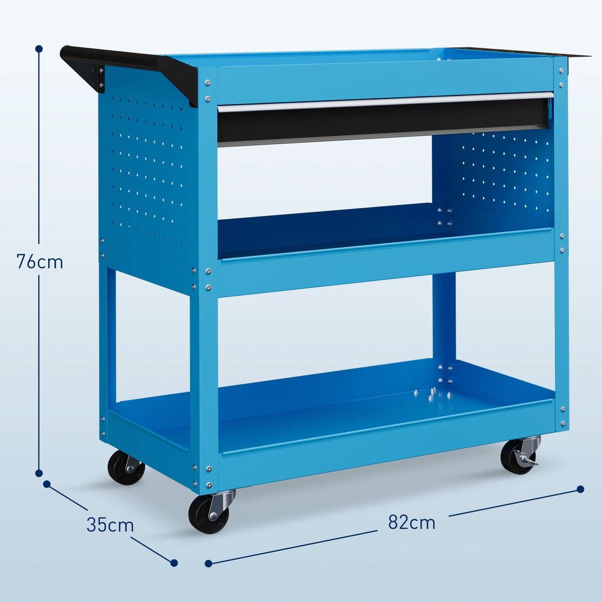 Werkstatt-Rollwagen B/H/T: ca. 82x76x35 cm
