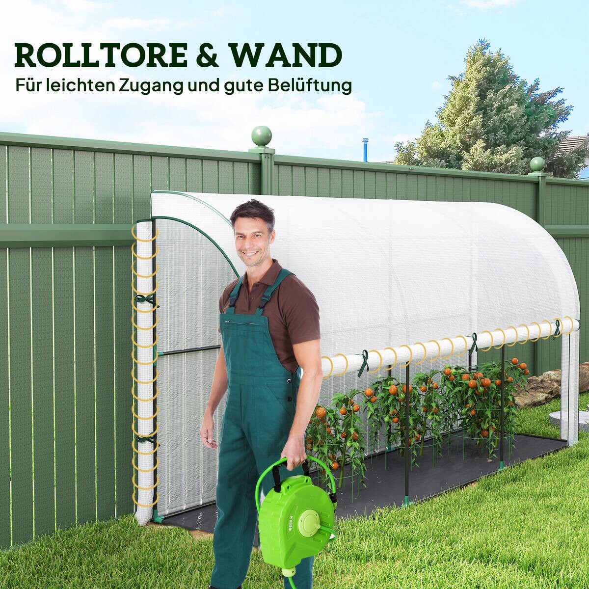 Outsunny Gewächshaus B/H/L: ca. 80x157x300 cm