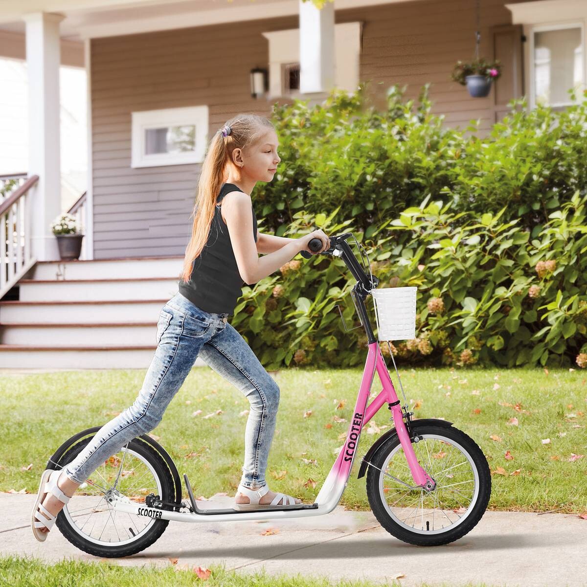 HOMCOM Kinderroller rosa
