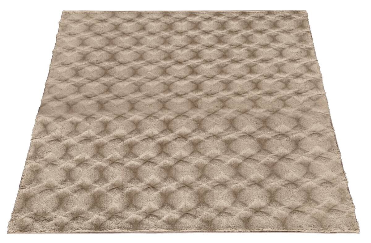 Fellimitat Diamond sand B/L: ca. 120x170 cm