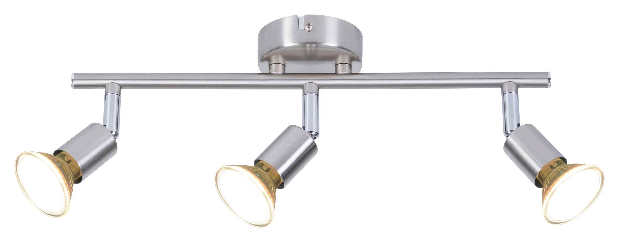 POCOline LED-Spot 3-flg. Boris nickel B/H/L: ca. 10x8x36 cm 3 Brennstellen