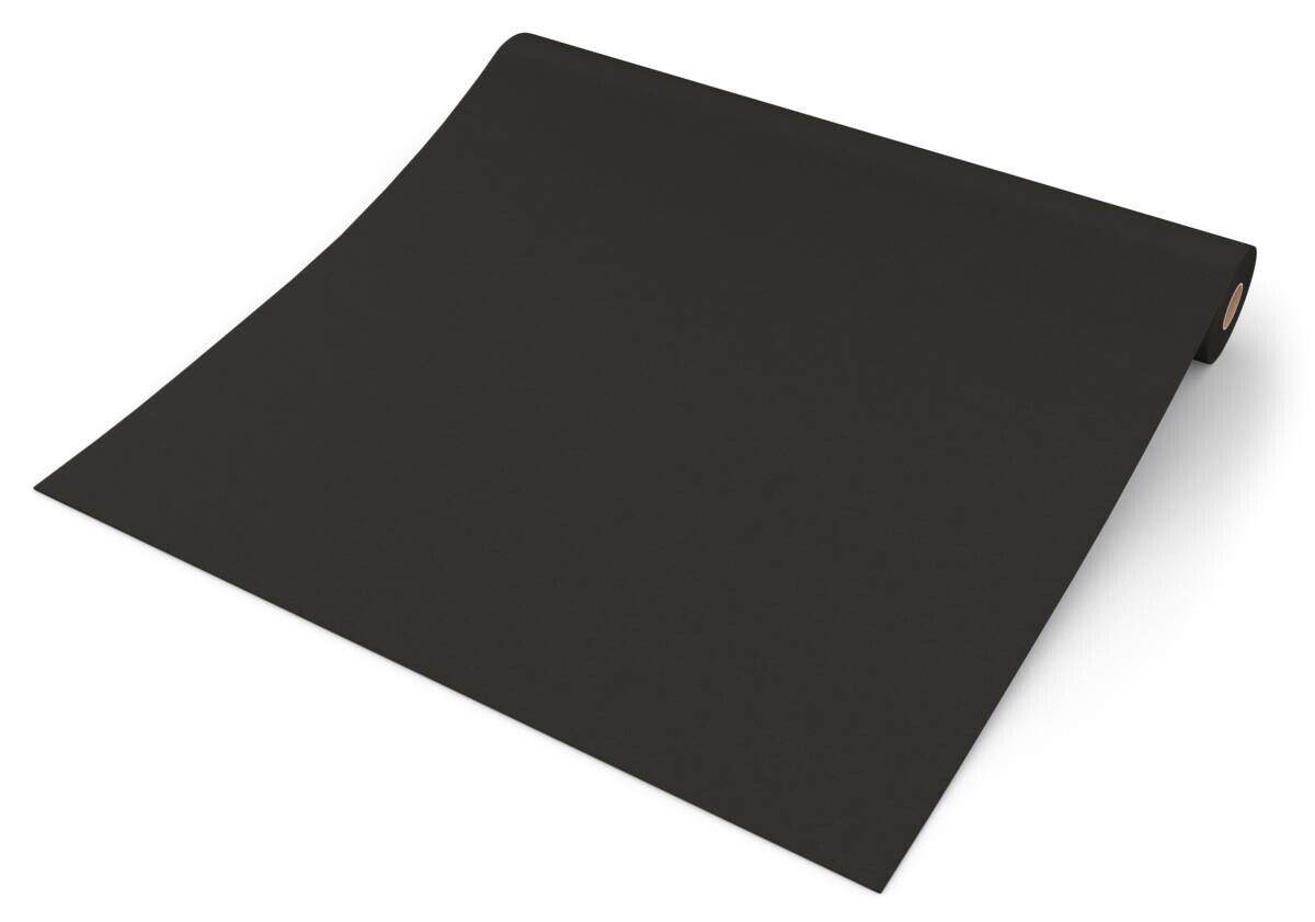 Vliestapete Uni schwarz B/L: ca. 53x1005 cm