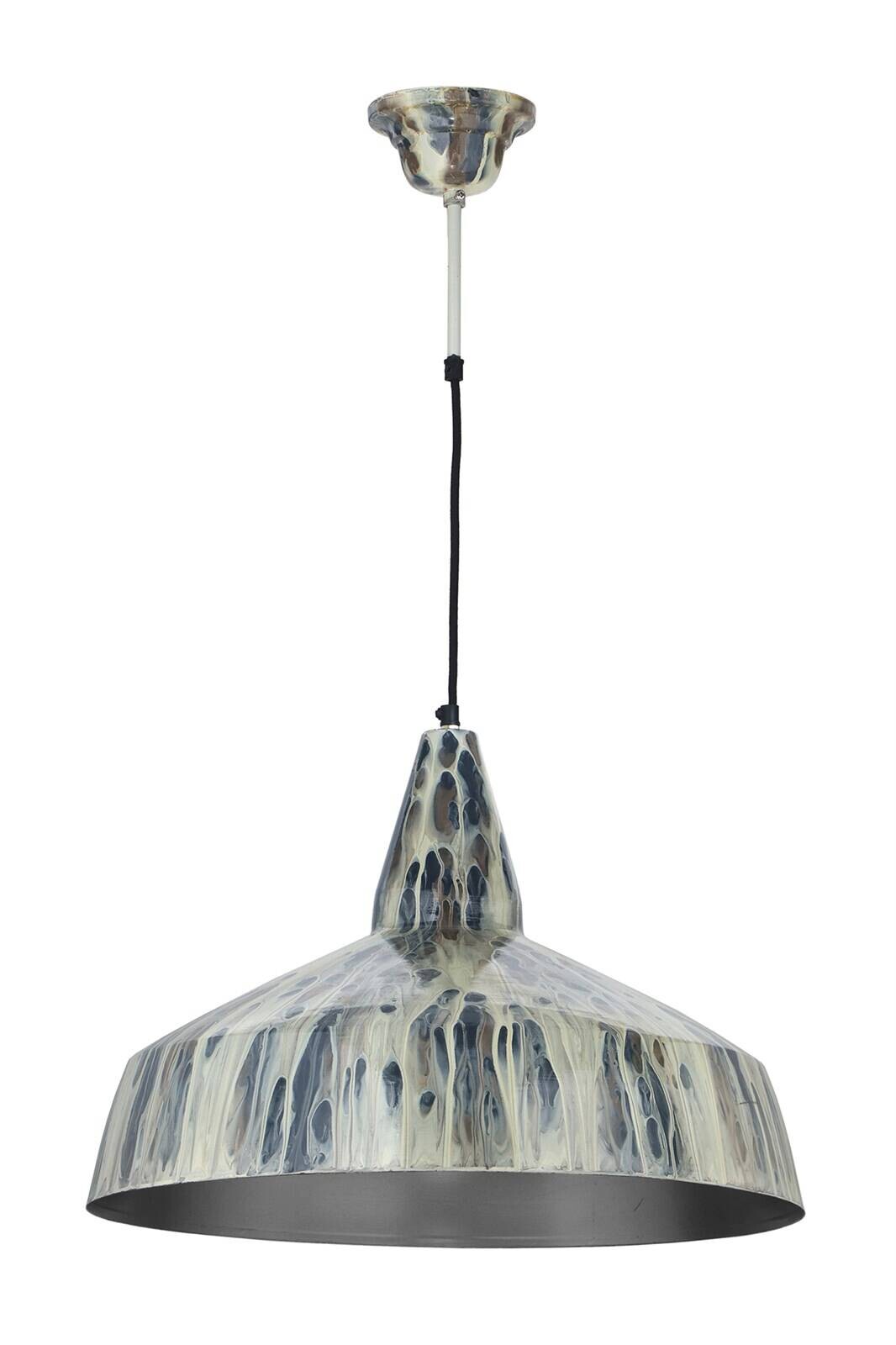 Kayoom Pendelleuchte creme Eisen B/H/L: ca. 49,5x33x49,5 cm E27 1 Brennstellen
