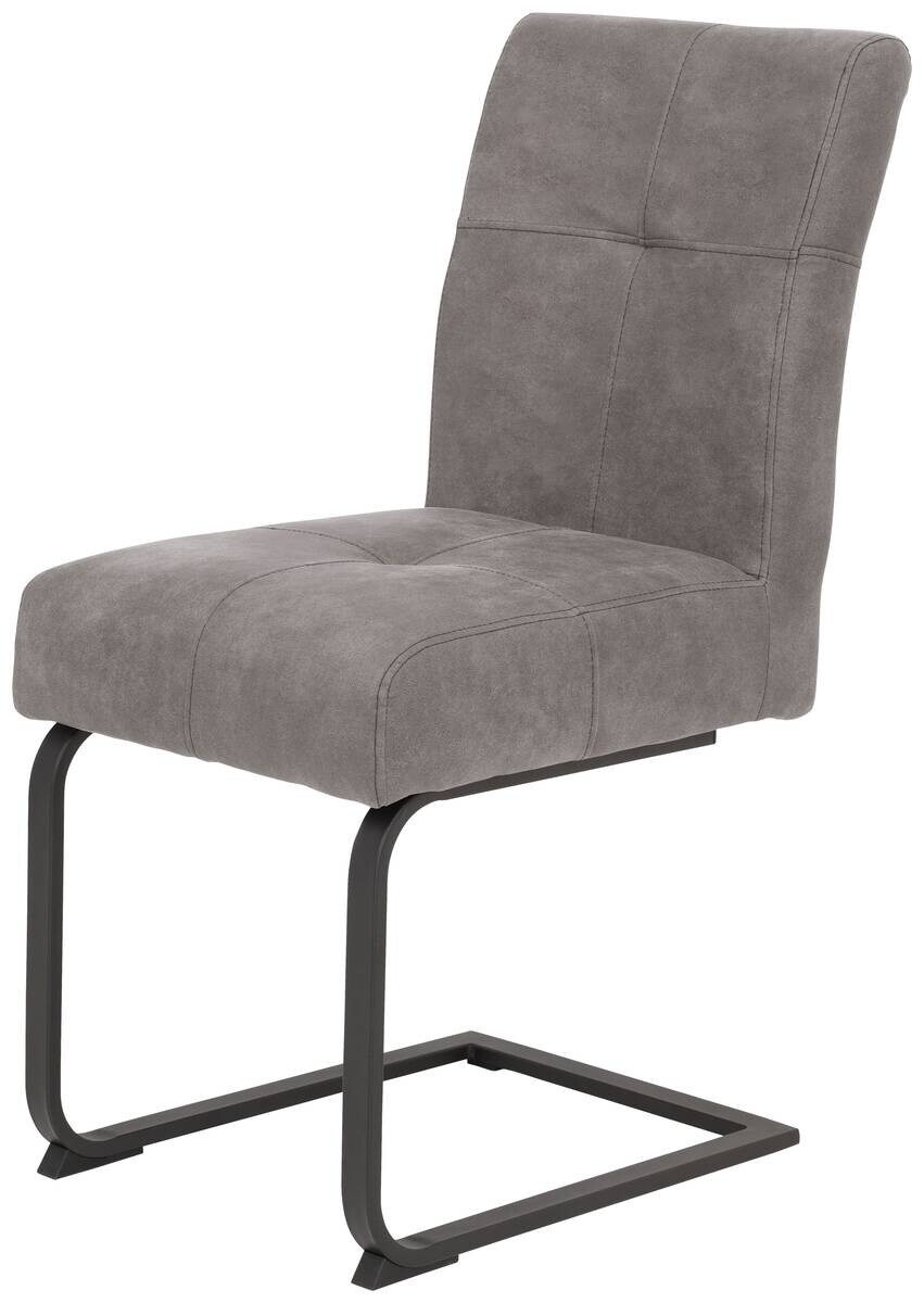 Essgruppe Luise II grau Microfaser B/H/T: ca. 160x76x80 cm