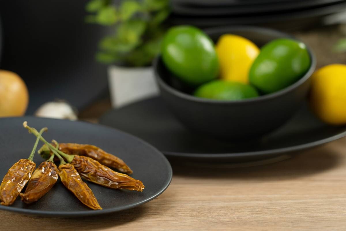 CreaTable Tafelservice Soft Touch mattschwarz Keramik 12 tlg.