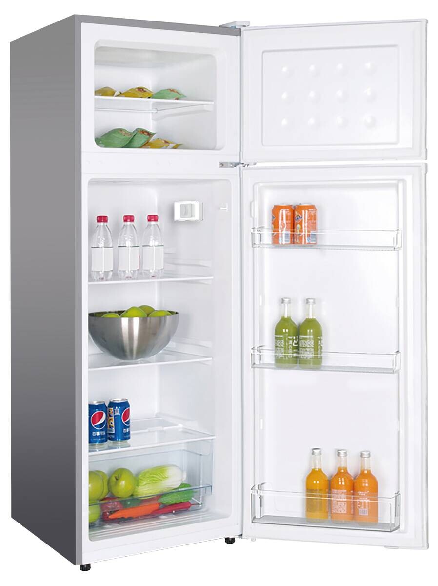 POCOline Kühl-/Gefrierkombination KGK 145-206 ESI silber B/H/T: ca. 54x145x54 cm