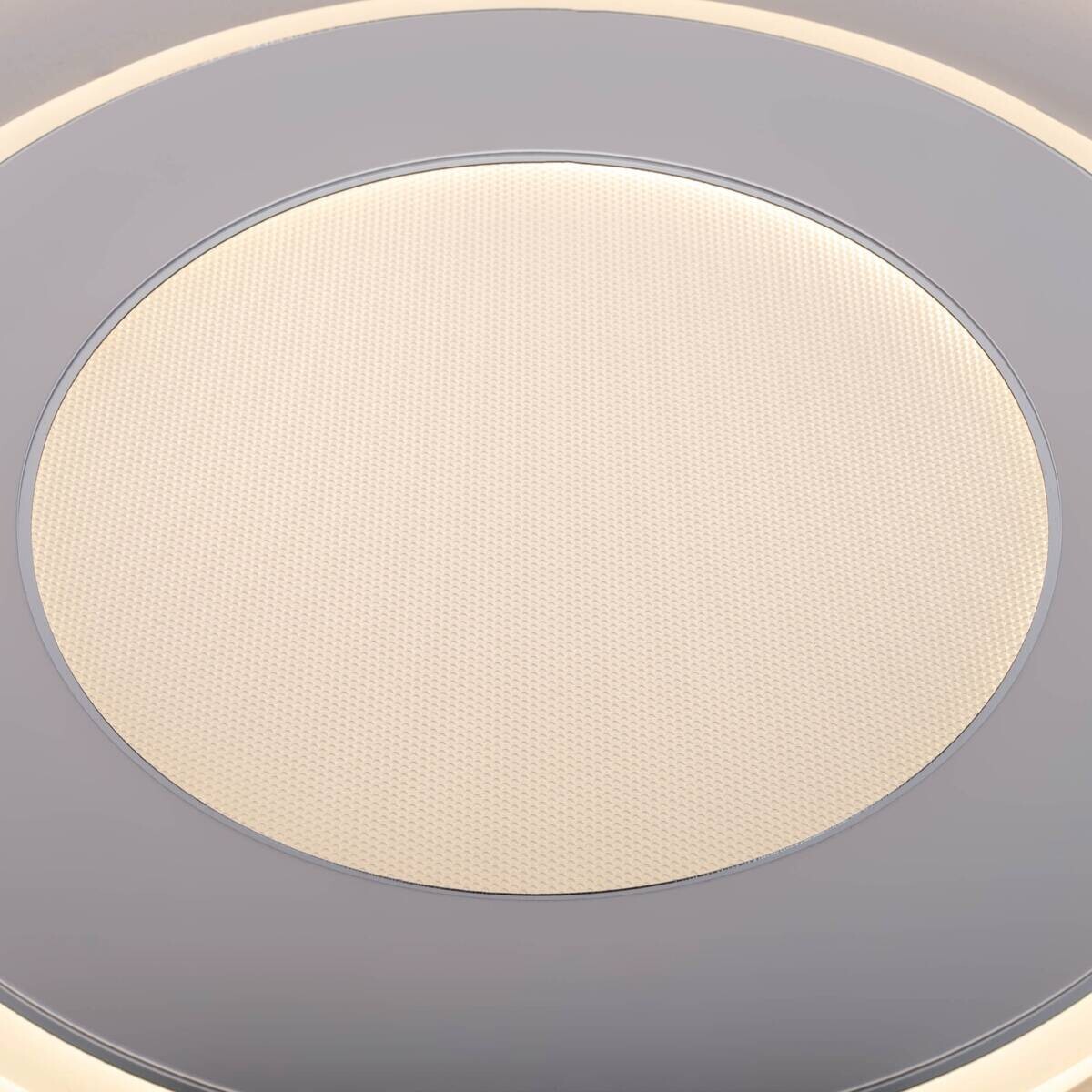Näve Leuchten LED-Deckenleuchte weiß Kunststoff Metall B/H/T/D: ca. 50x7,5x50x50 cm