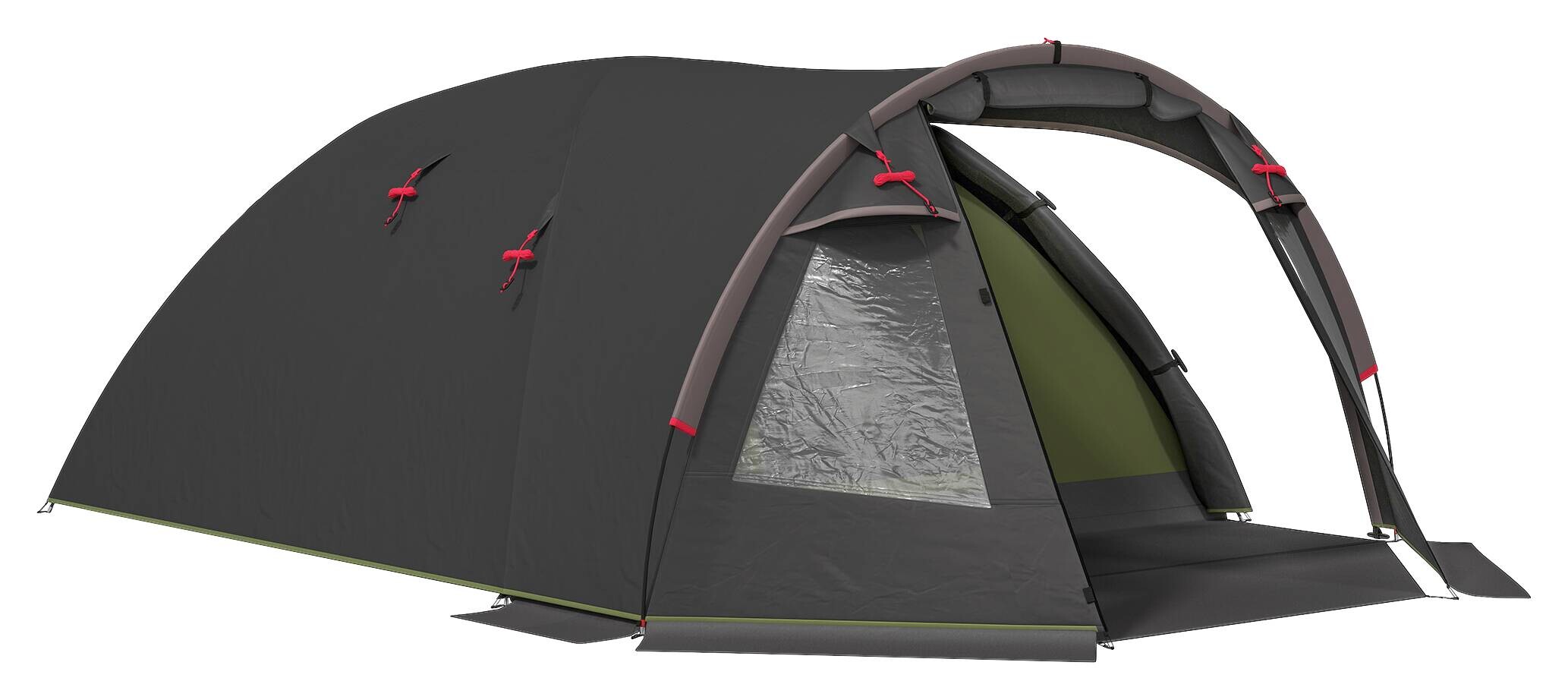 Outsunny Tunnelzelt schwarz Polyester B/H/L: ca. 250x130x360 cm