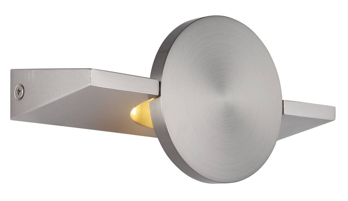 GLOBO LED-Wandleuchte nickel Metall Aluminium B/H: ca. 10x20 cm 1 Brennstellen