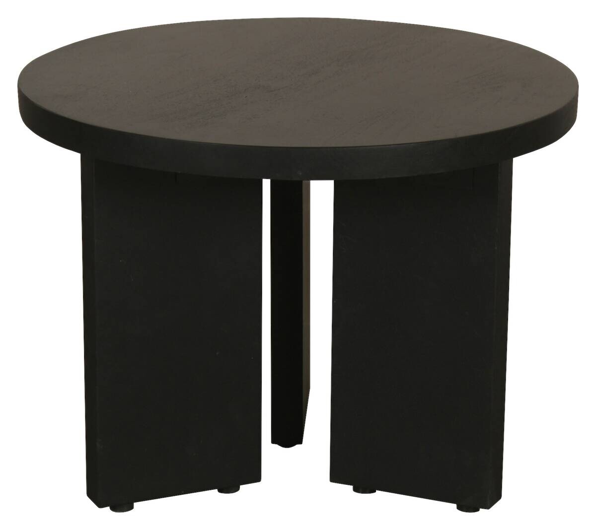 Beistelltisch ROUND schwarz lackiert Akazie H/D: ca. 30x40 cm