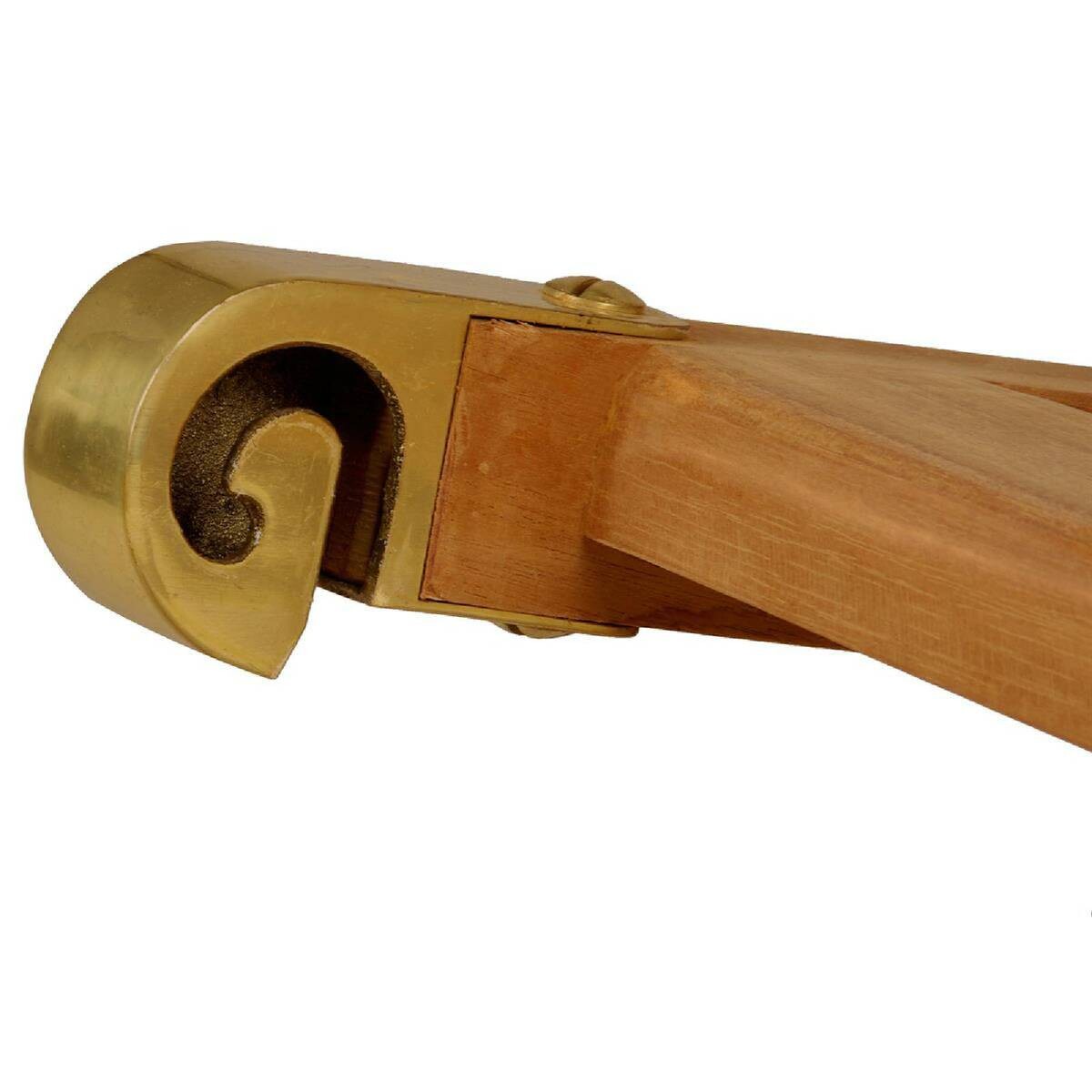 VCM Gartenliege Florentine braun Holz B/H/L: ca. 60x90x160 cm