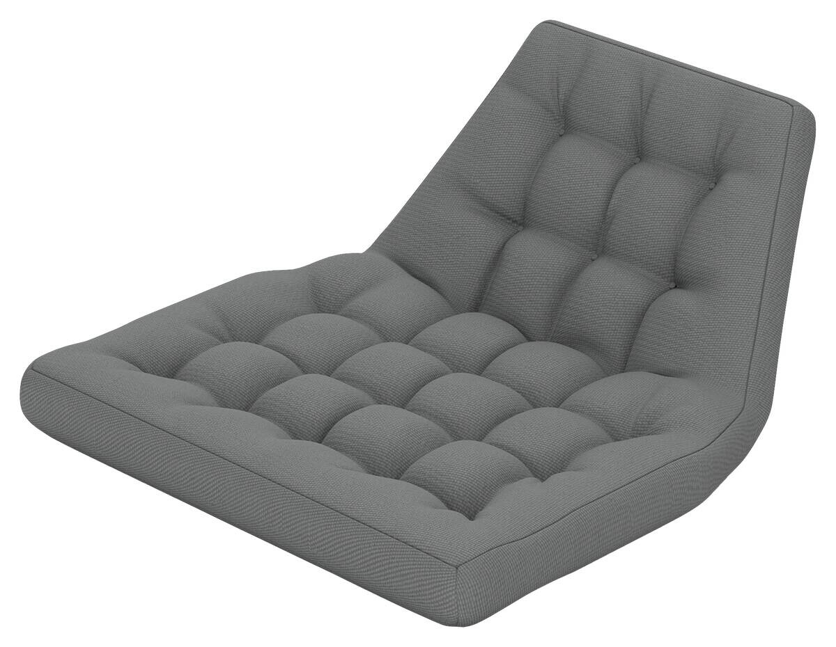 Outsunny Sitzkissen grau Schaumstoff B/H/L: ca. 100x8x120 cm