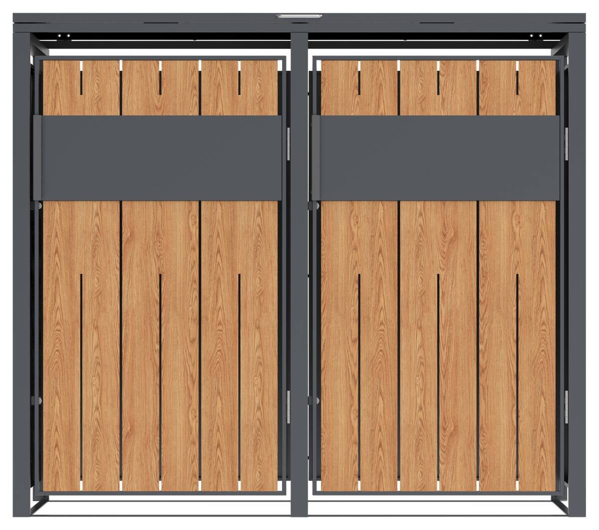 Westmann Mülltonnenbox Varius Holzoptik B/H/L: ca. 132x116x80 cm