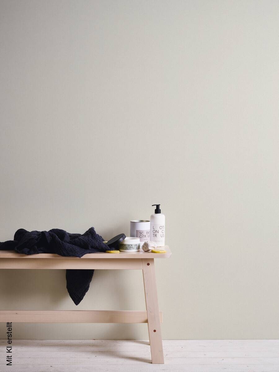 Livingwalls Vliestapete Best of Vlies Uni creme B/L: ca. 53x1005 cm