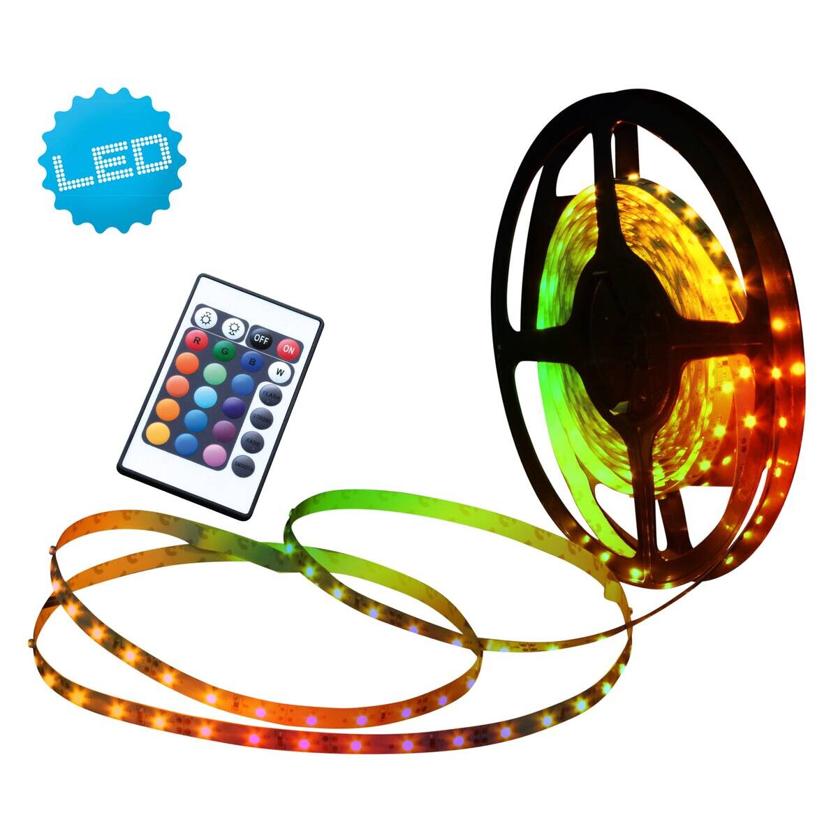 Näve Leuchten LED-Streifen bunt Kunststoff B/H/T: ca. 500x0,3x1 cm