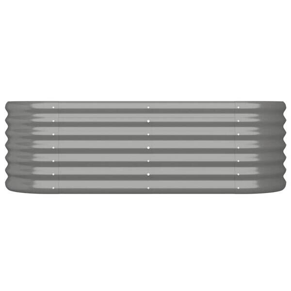 Hochbeet grau Stahl B/H/L: ca. 114x36x114 cm