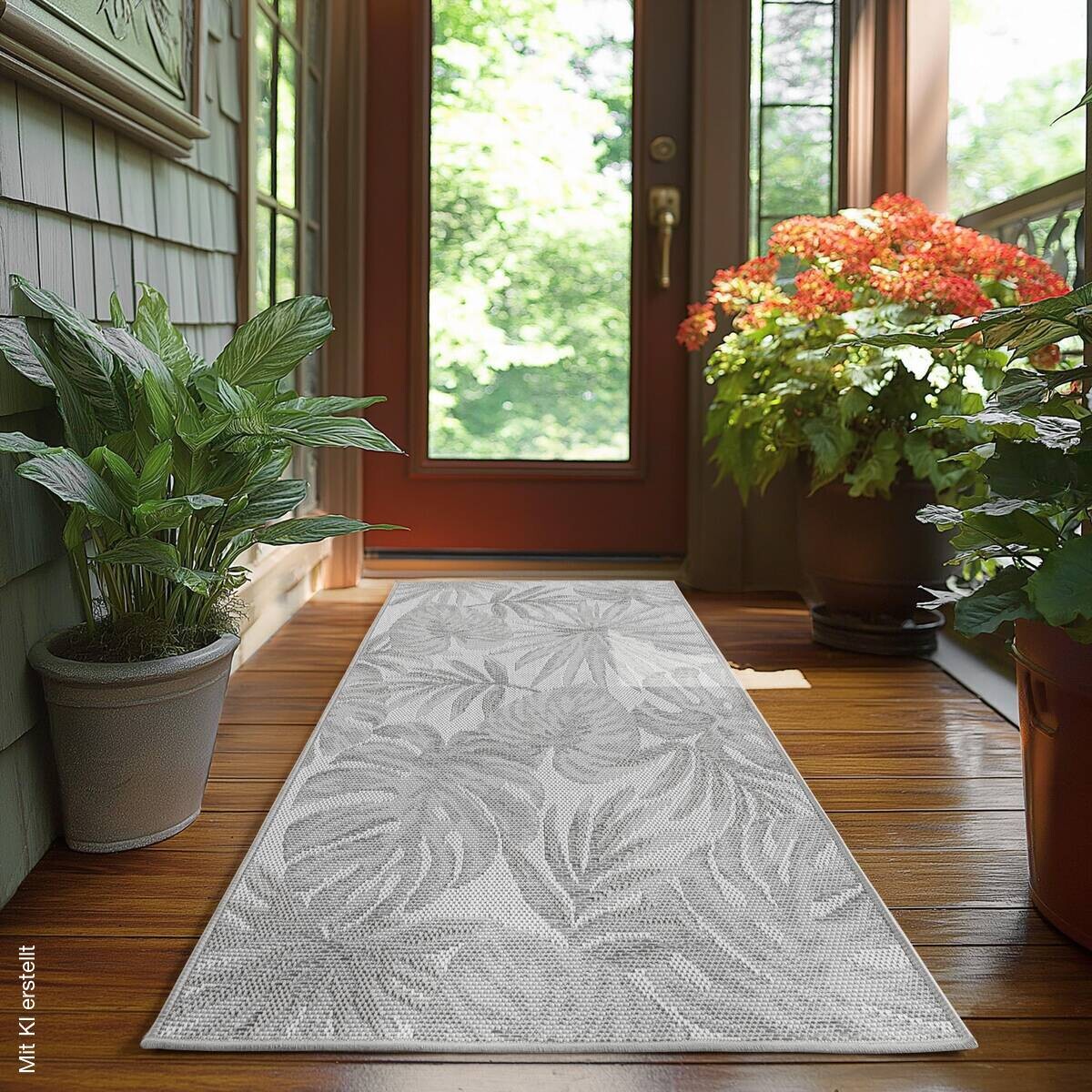 Ayyildiz Outdoorteppich DESERT grau B/L: ca. 80x250 cm