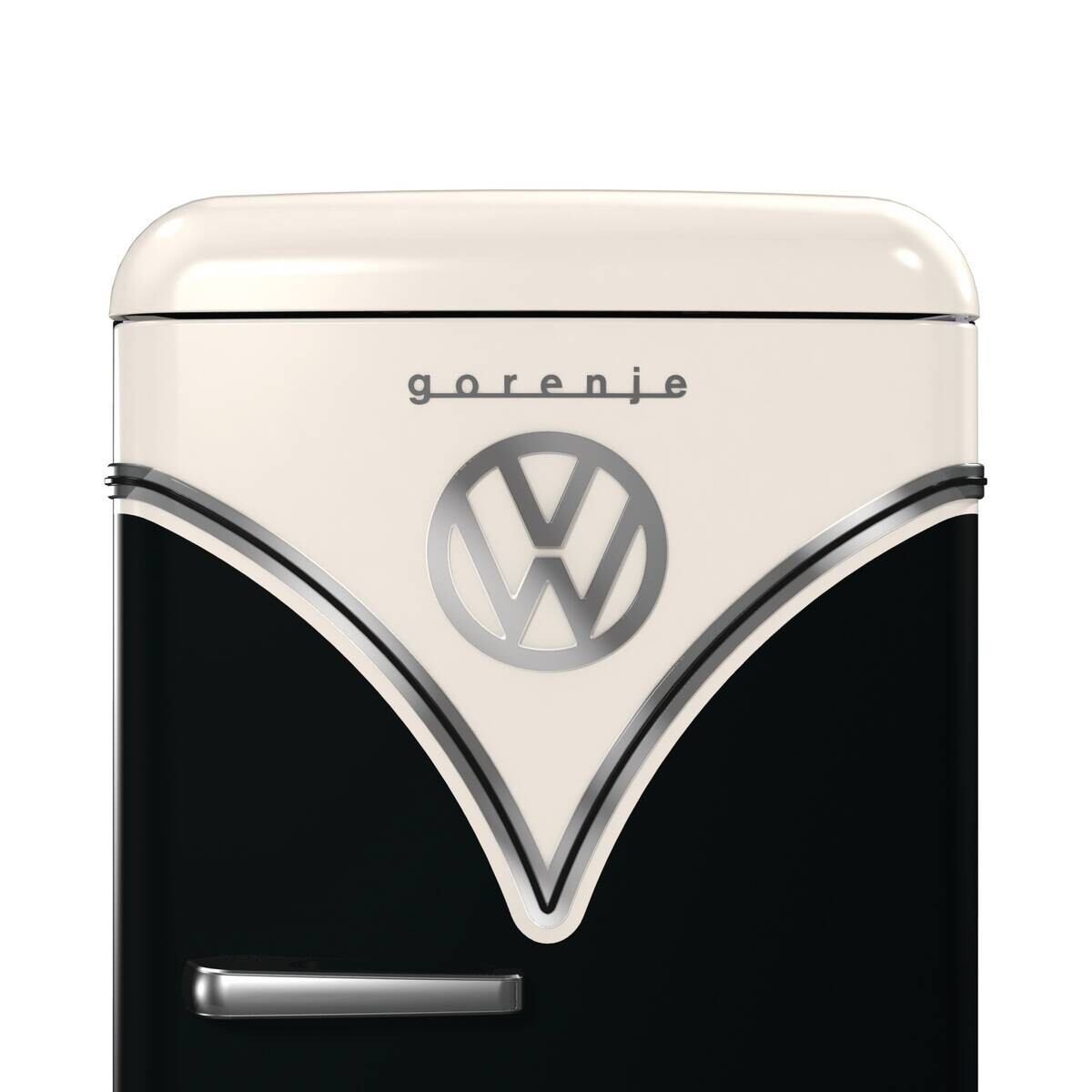 Gorenje VW-Retro-Kühlschrank OBRB615DBK schwarz B/H/L: ca. 59,5x152,5x66,1 cm