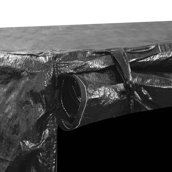 vidaXL Schutzhülle für Hollywoodschaukel schwarz Kunststoff B/H/L: ca. 145x170x255 cm
