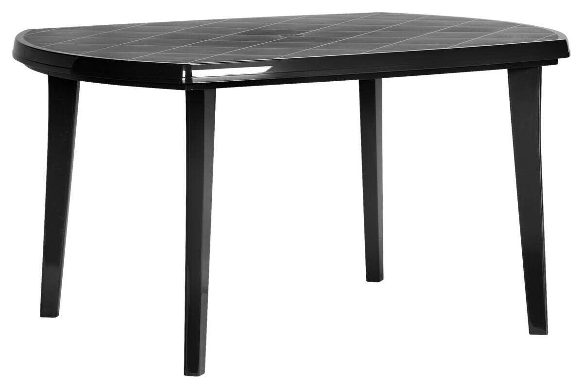 Jardin Tisch Elise Graphit Kunststoff B/H/L: ca. 90,5x6,5x137 cm