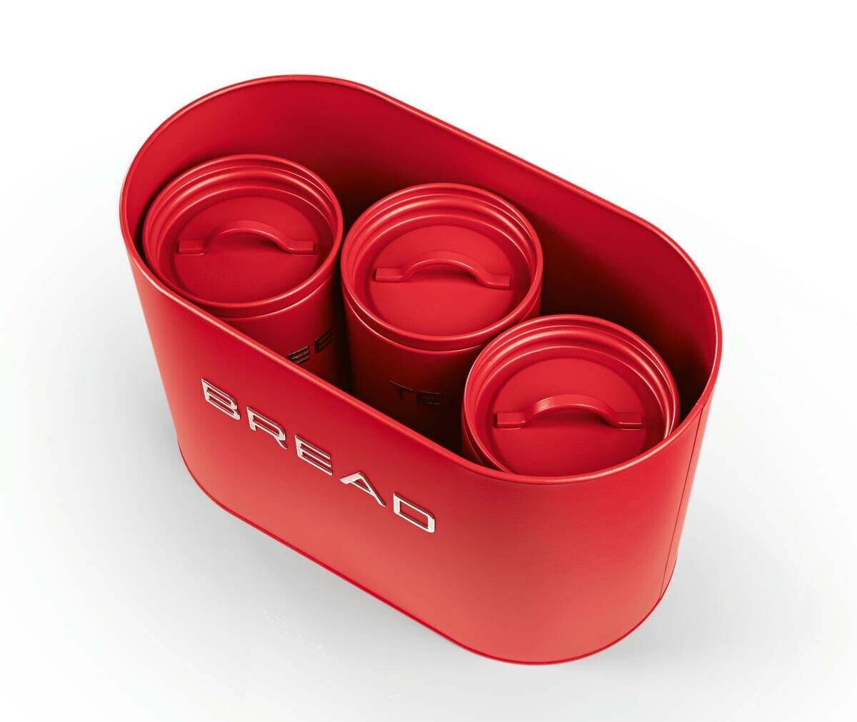 GOURMETmaxx Vorratsdosenset rot B/H/L: ca. 18x23x34 cm