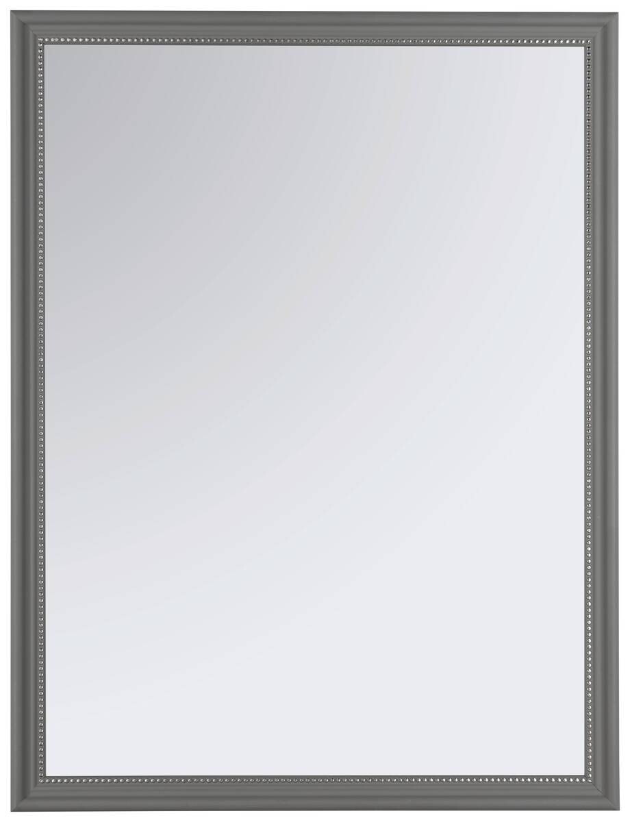 Mirrors & More Rahmenspiegel grau Perlgrau B/H: ca. 34x45 cm