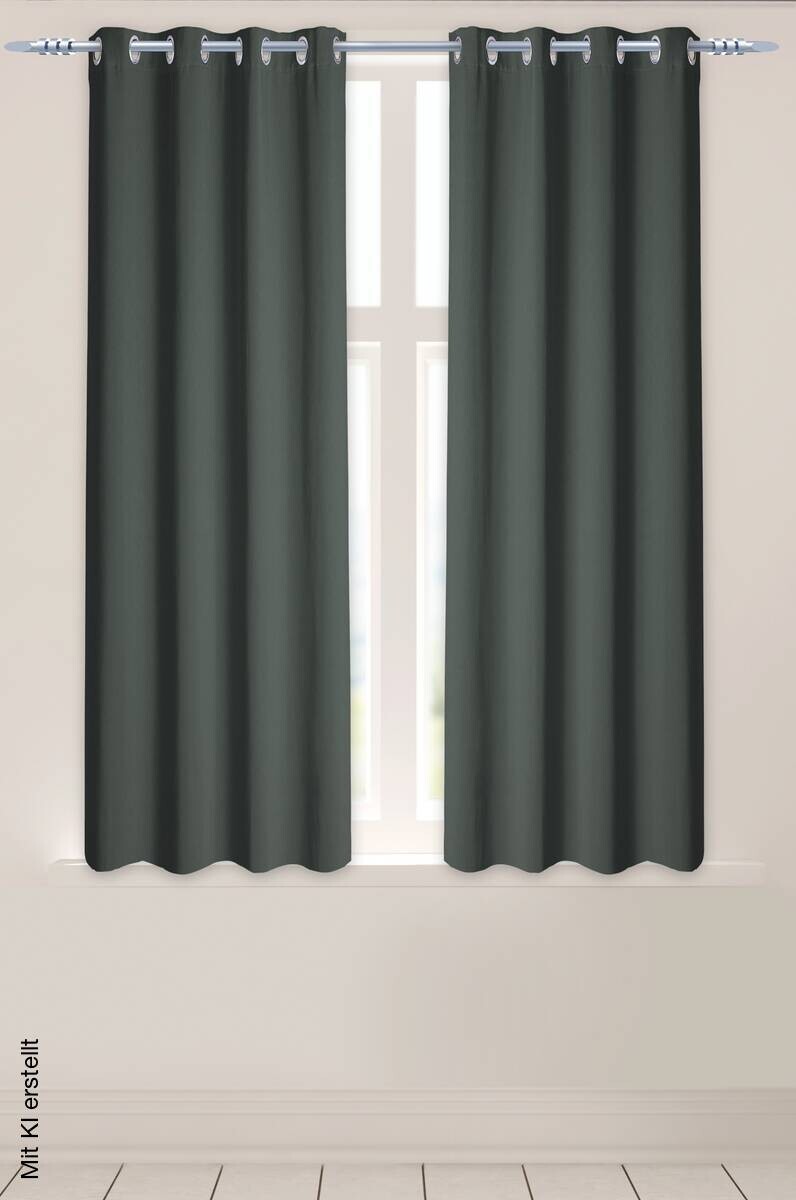Verdunklungsvorhang Larius anthrazit B/L: ca. 140x175 cm