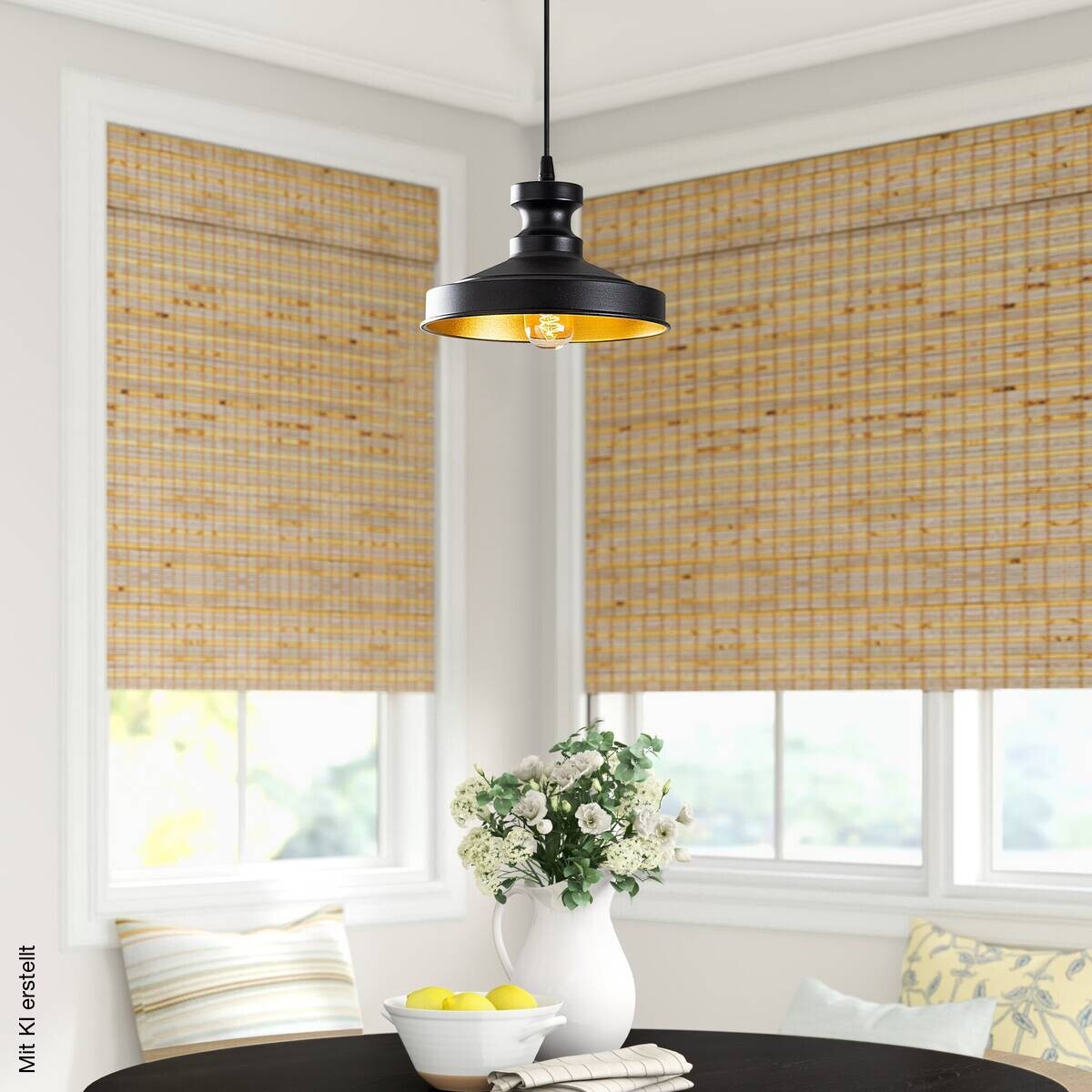 Opviq Pendelleuchte Berceste schwarz Metall B/H/T/L/D: ca. 22x109x22x22x22 cm E27 1 Brennstellen