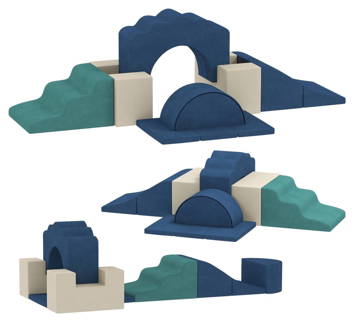 AIYAPLAY Schaumstoff Bausteine B/H/L: ca. 40x25x50 cm