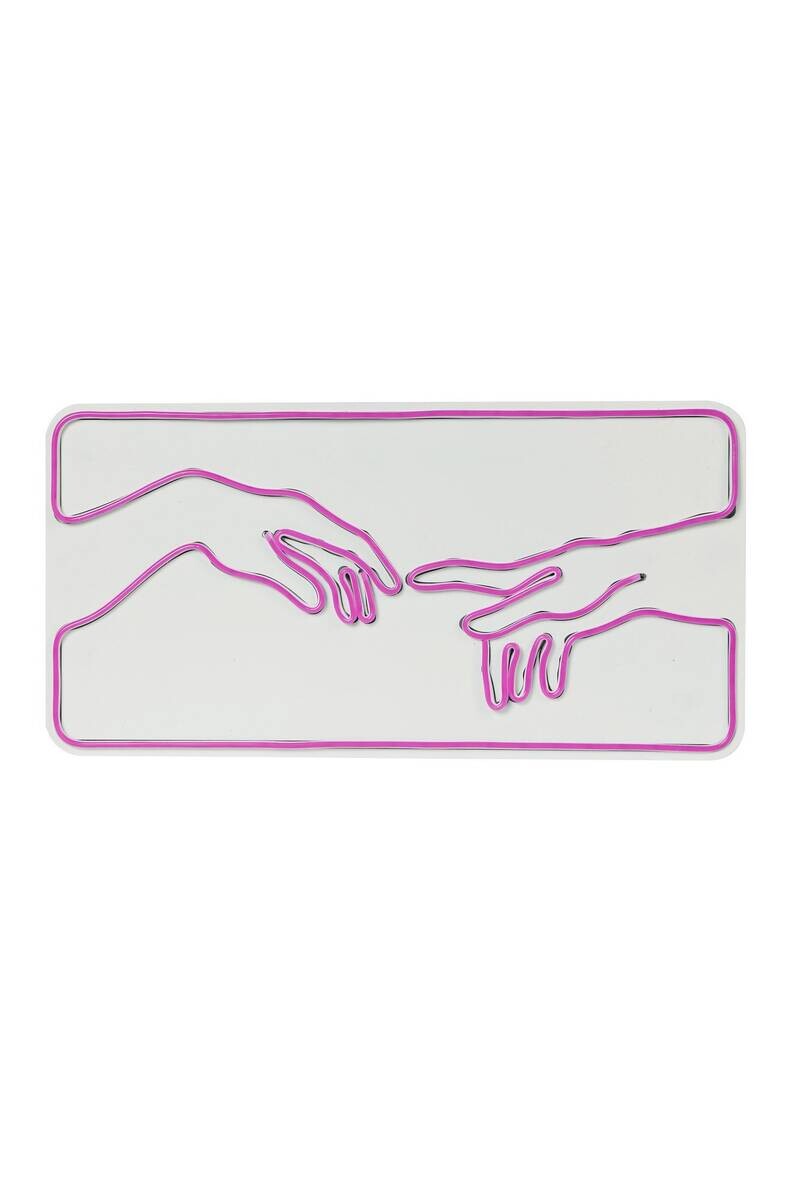 Opviq LED-Wandleuchte rosa PVC B/H/T/L: ca. 54x28x2x54 cm