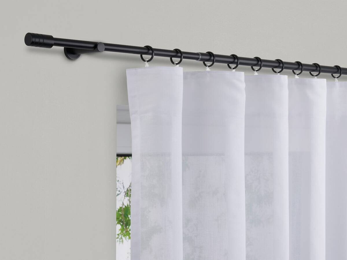 ondeco Stilgarnituren rillcube schwarz Metall ausziehbar von ca. 210 bis 400 cm 1.0 Läufe