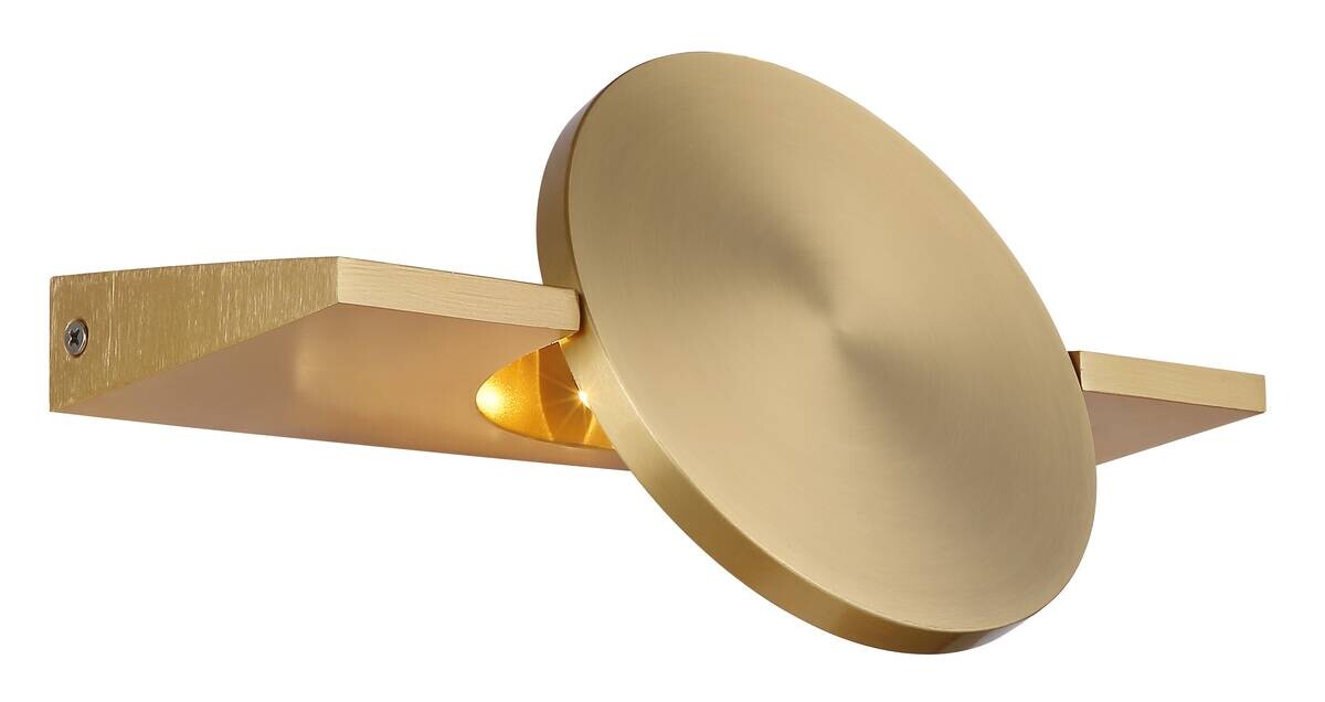 GLOBO LED-Wandleuchte messing Aluminium Metall B/H: ca. 15x28 cm 1 Brennstellen