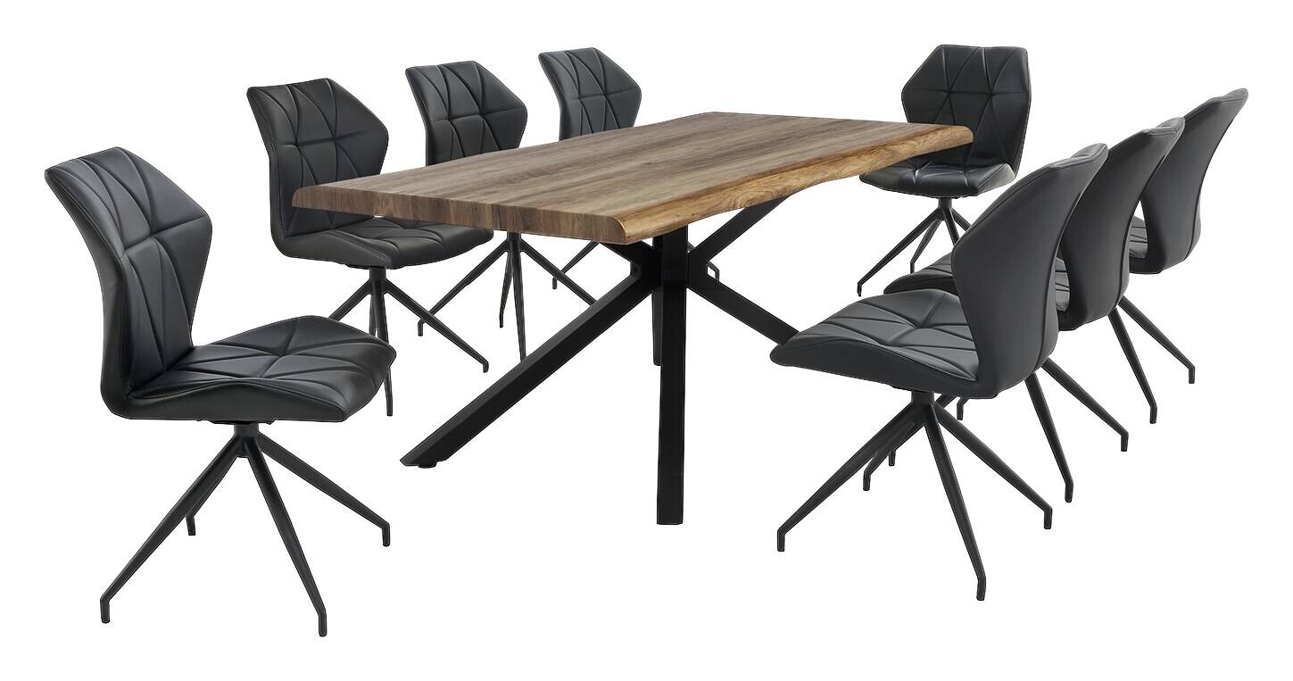 Stuhl schwarz B/H/T: ca. 52x90x62 cm