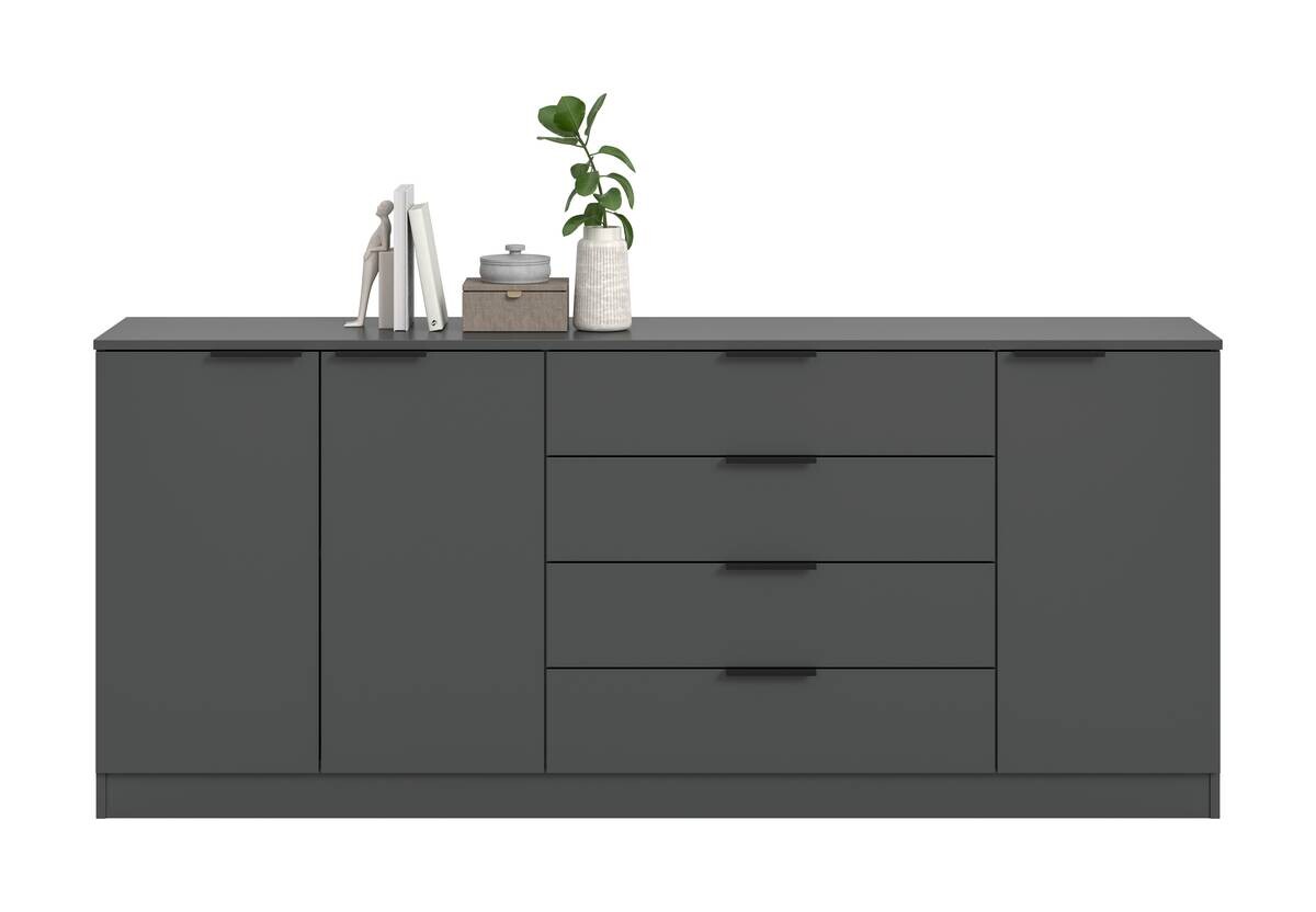 Kommode KOPENHAGEN anthrazit B/H/T: ca. 185x79x35 cm