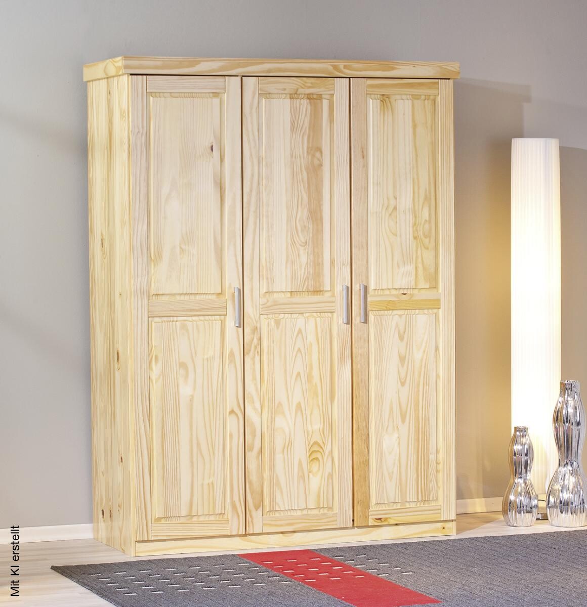 Kleiderschrank Pelle natur B/H/T: ca. 140x190x55 cm