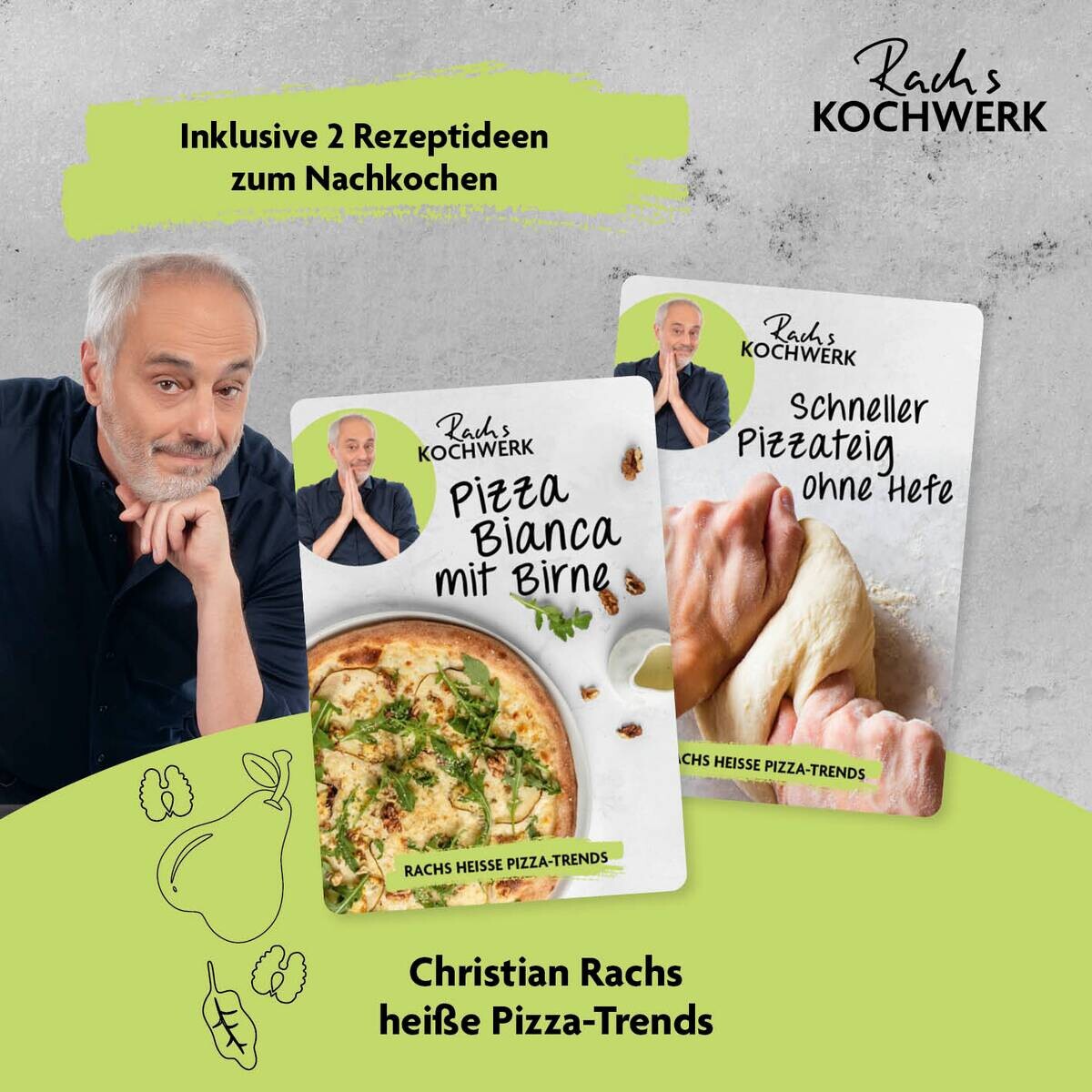 Rachs KOCHWERK Gas-Pizzaofen silber Edelstahl B/H/L/D: ca. 61,5x32x70,5x55 cm