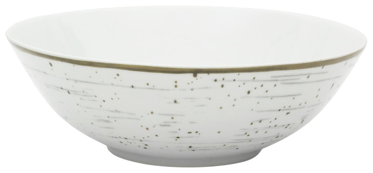 Müslischale grau Porzellan D: ca. 18,5 cm