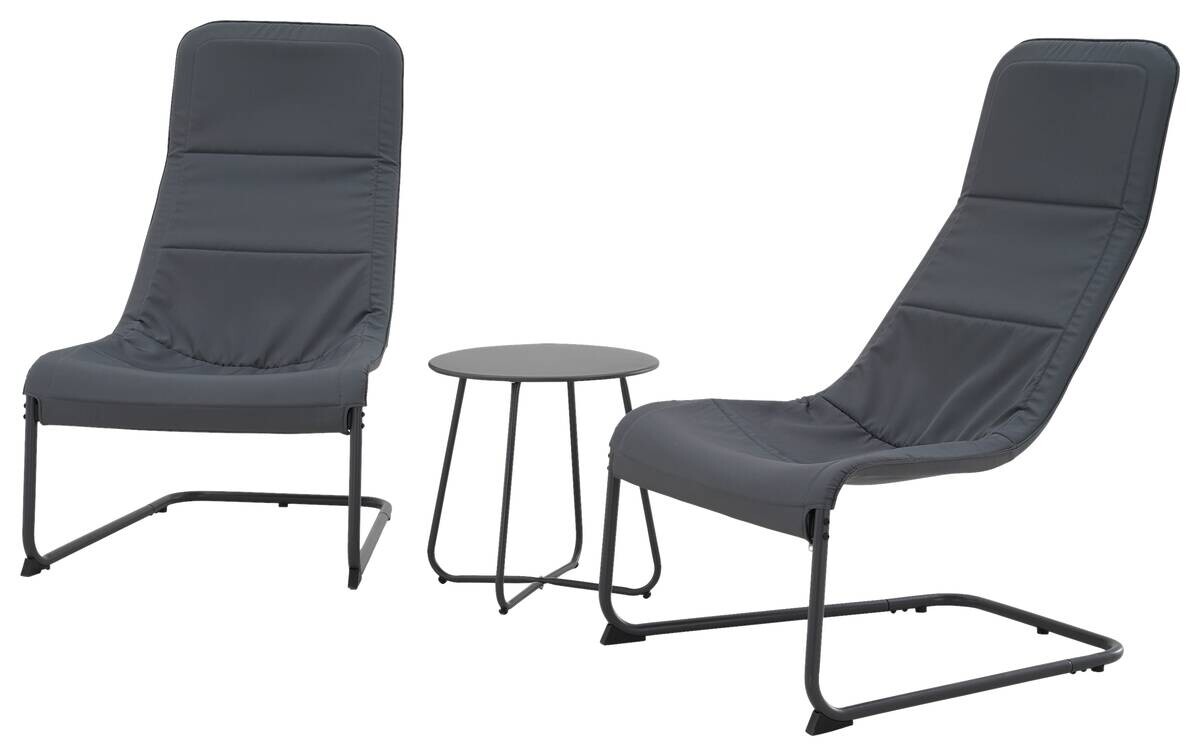 POCOline Balkonset Melfi anthrazit Polyester