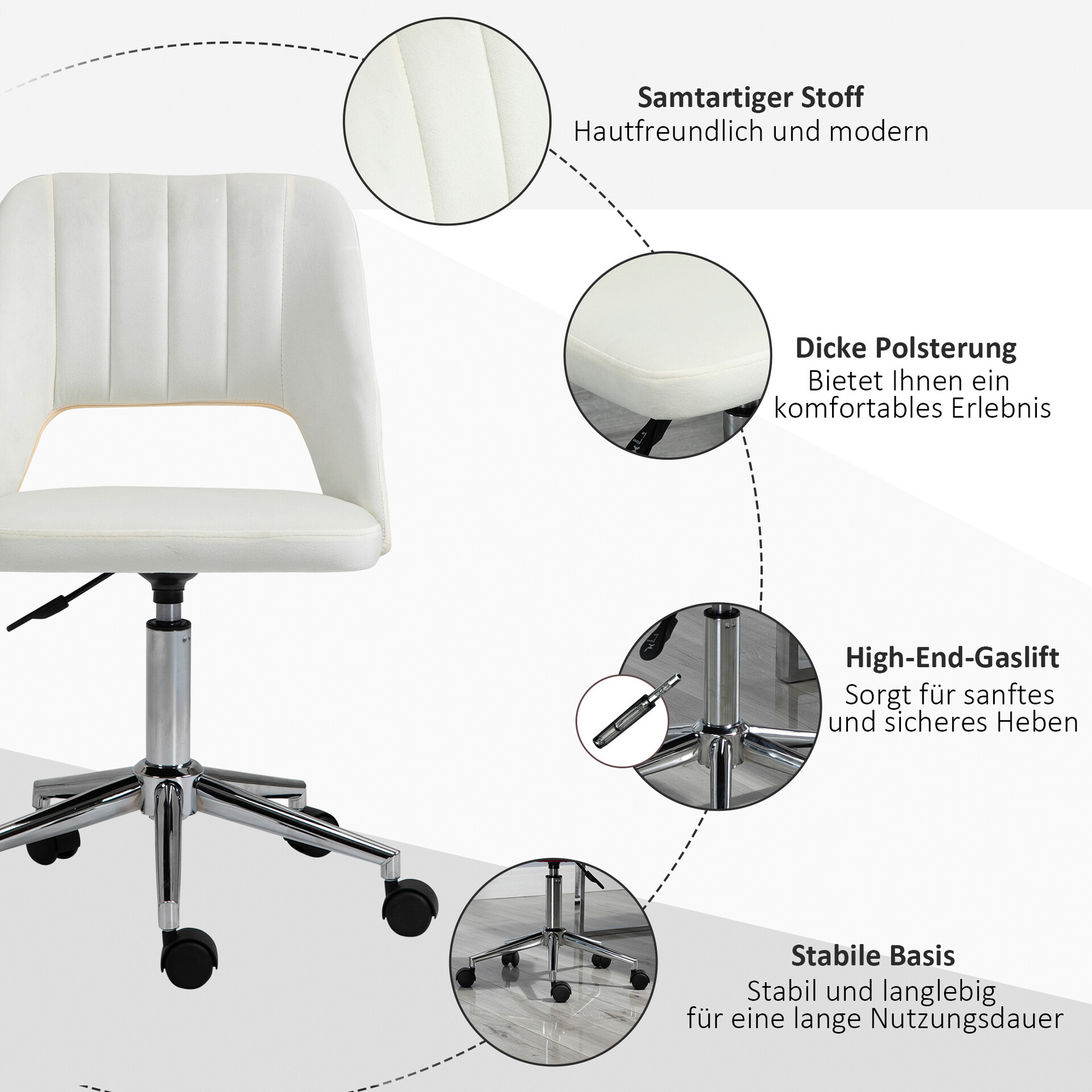Drehstuhl 921-481V80CW beige