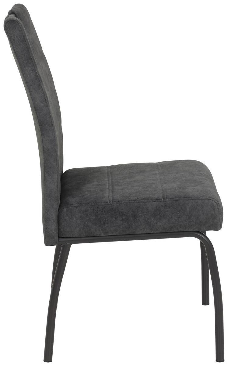 Stuhl Evelyn anthrazit Microfaser B/H/T: ca. 50x97x62 cm