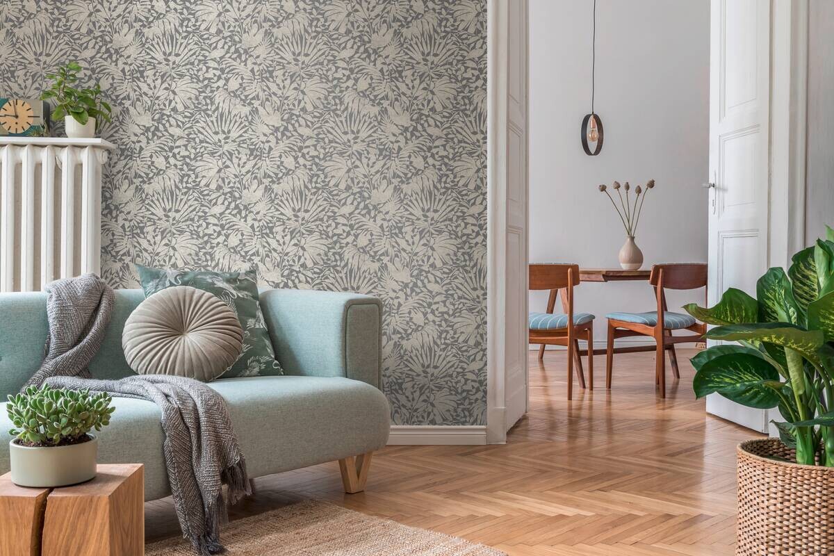 A.S.Creation Vliestapete silber grau B/H/D: ca. 53x1005x8,4 cm