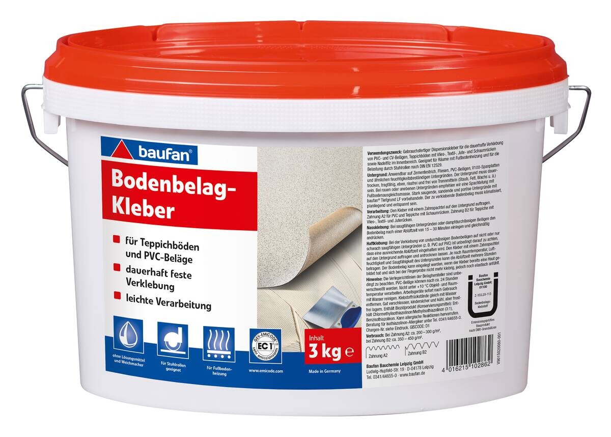 Baufan Kleber reicht für ca. 9qm Multi