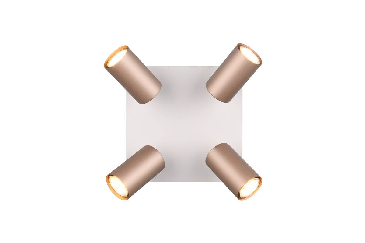 Reality Spots Marley kaffee Metall B/H/L: ca. 24x24x15 cm null 4 Brennstellen