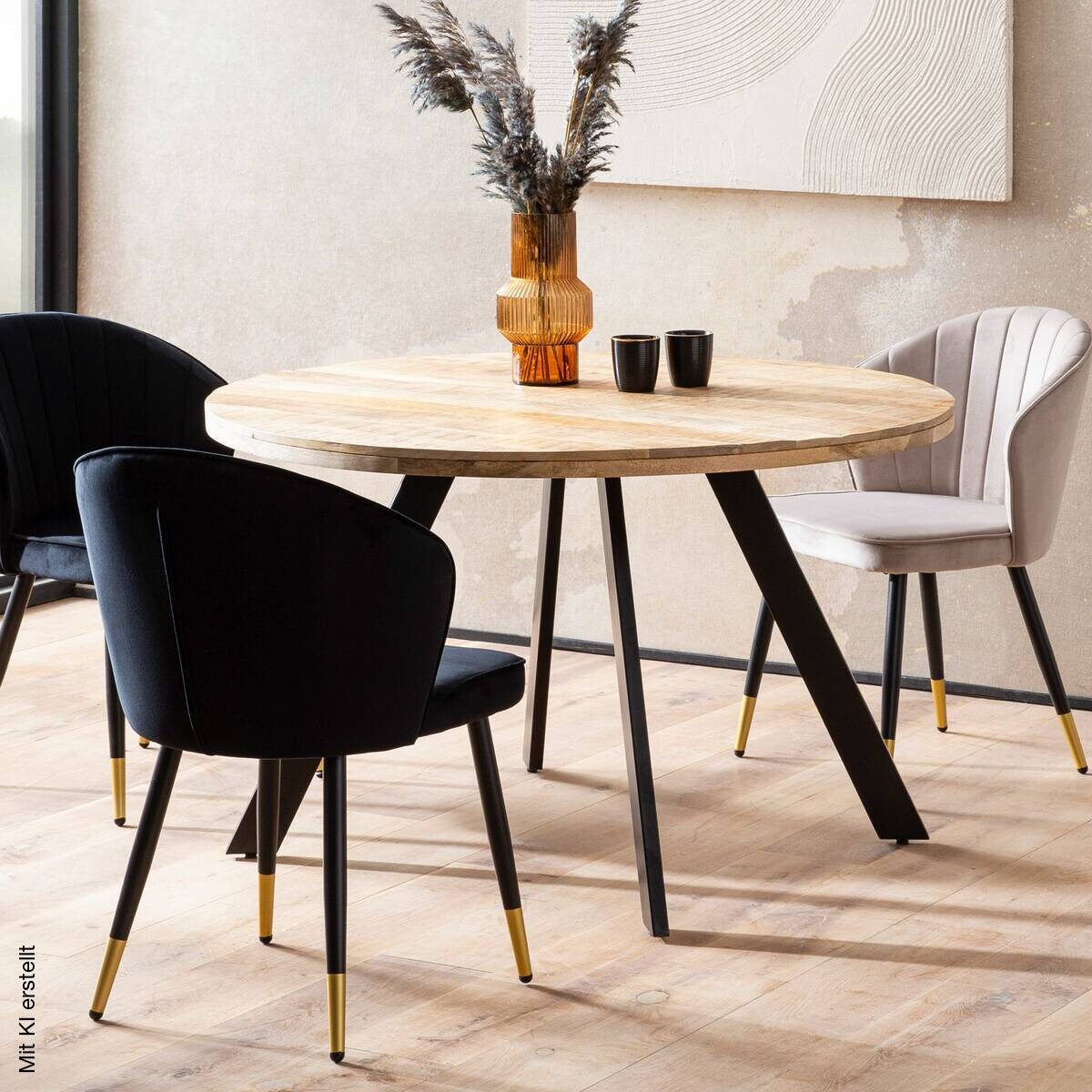 Esstisch H/D: ca. 76x120 cm
