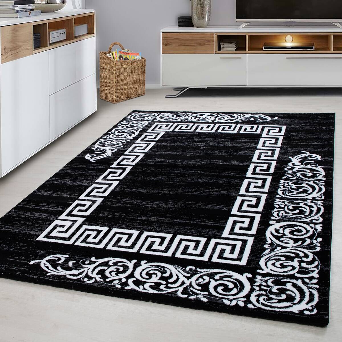 Ayyildiz Teppich MIAMI schwarz B/L: ca. 120x170 cm