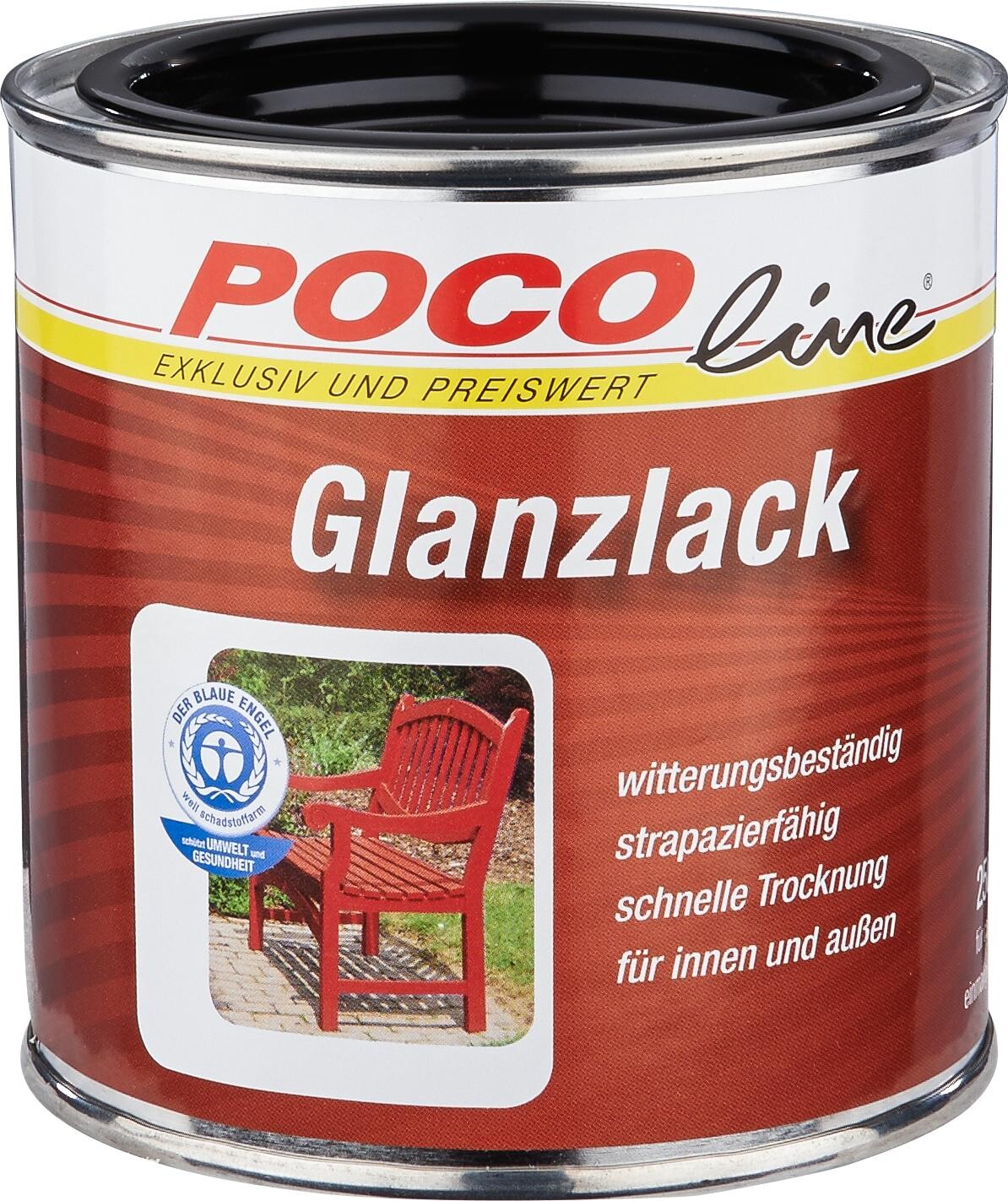 POCOline Acyl Buntlack tiefschwarz glänzend ca. 0,25 l