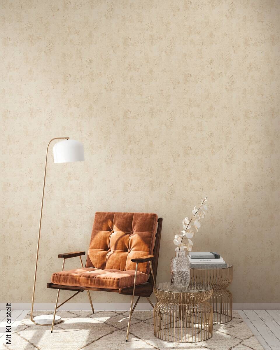 A.S.Creation Vliestapete creme beige B/H/D: ca. 53x1005x8,3 cm