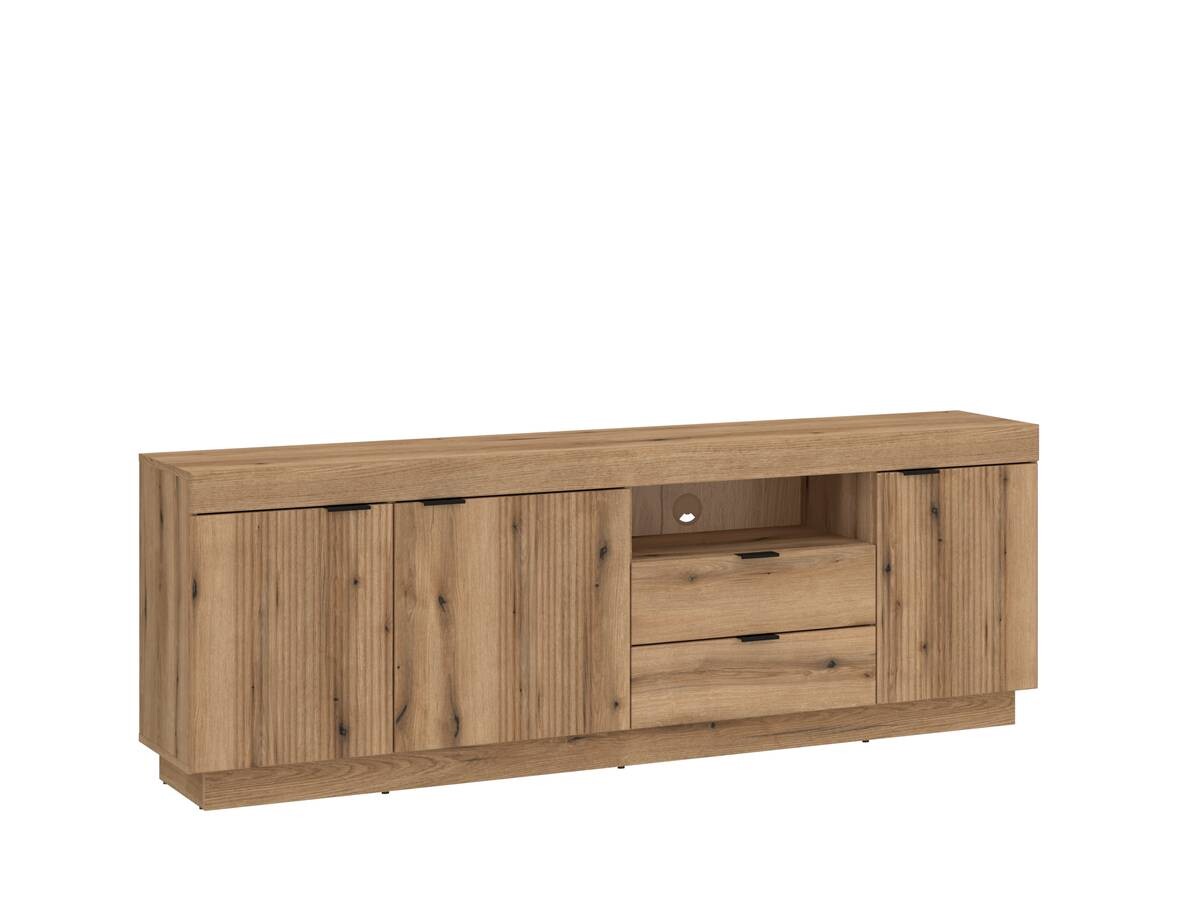 Lowboard Delamar Eiche Evoke Coast Nachbildung B/H/T: ca. 185,9x66,6x39,6 cm
